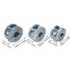 3PCS Zinc Alloy Drill Stopper Collars Open Type Metric Drill Bit Depth Stop Collar Hex Wrench Drill Stop Collar Kit