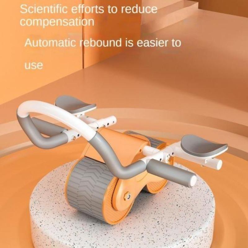 Ruota addominale per esercizi, rullo per addominali con tutore per gomito a rimbalzo automatico per il controllo della pancia, perdita di peso, attrezzatura per esercizi sportivi