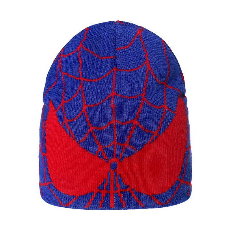 Cross-border Amazon's new spider web beanie cold hat cute wool thermal hat cartoon knitted hat men and women and children