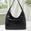 Large Capacity Bag Women 202 Spring And Summer Soft Leather Bucket Bag Commuter Tote Bag College Student Class Shoulder Bag