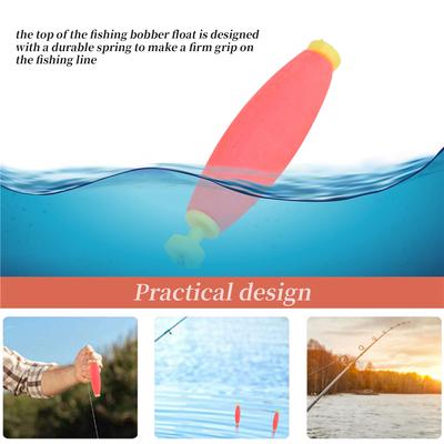 Classy-20 Pieces Fishing Bobbers Weighted Foam Snap On Float Weighted Bobbers For Fishing Tackle Accessories Fishing Supplies