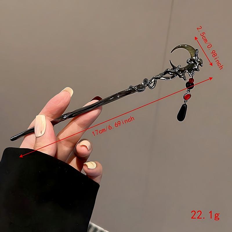 Fashion Women Hair Accessory Unique Design Alloy Hair Stick Suitable Daily Gathering Paired Niche Jewelry Hair Clips Hair Needle