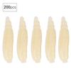 200pcs 17mm Small Artificial Maggot Grub Soft Lure LifE Like Worms Fishing Baits