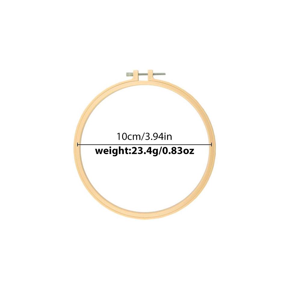 BUDDUR 1PC Plastic Embroidery Hoop Cross-Stitch Frame Hoop Circle Embroidery Shed DIY Handmade Craft Sewing Needwork Supplies