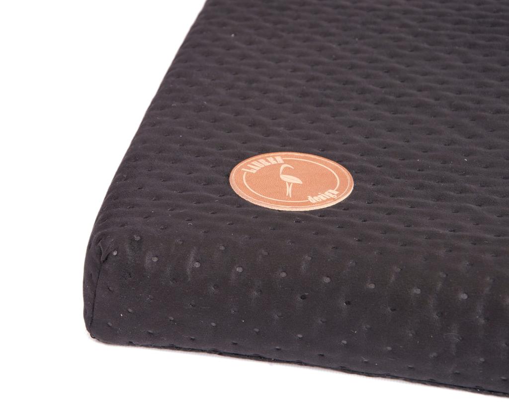 Demi Mattress Black Quilted 50cm x 40cm x 3cm