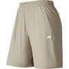 Solid Color Moisture Wicking Quick Dry Elastic Waist Casual Shorts Women Shorts Light-Brown P224W088-01GA