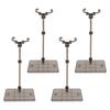 5 Pcs Action Figure Stand Black Plastic Doll Model Display Holder Support Stand for 1144 Toy