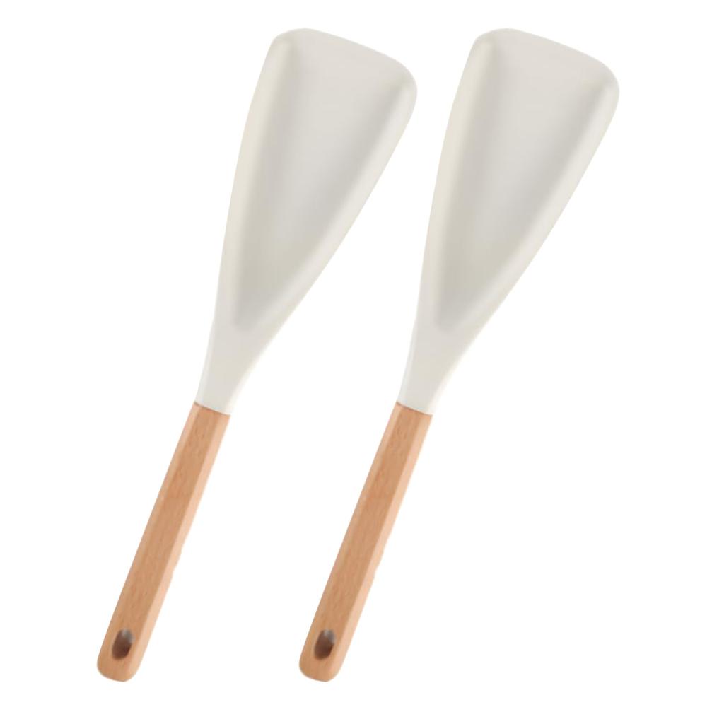 Silikonové lžíce Yousheng, potravinářská kuchyňská špachtle, žáruvzdorná nepřilnavá špachtle pro míchání a servírování