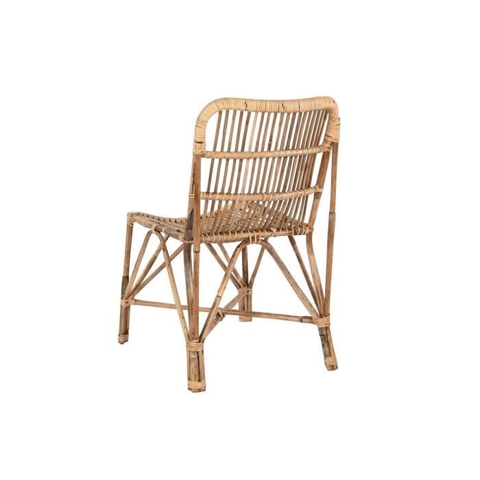 Chaise de salle à manger - Noname - Rotin Bambou - 1 place - 47x47x83 cm - Style contemporain