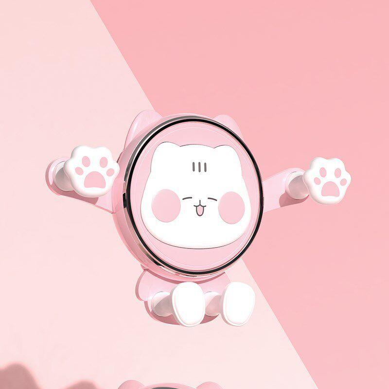 Mobile Phone Car Holder 2021 New Model Cartoon Car Phone Holder for Women Cute Navigation Car Air Vent Mount