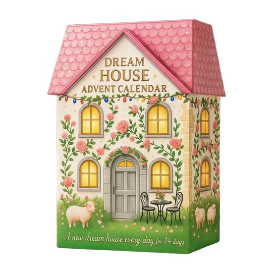 Dream Cabin Advent Calendar 24-Day Christmas Countdown Calendar Fantasy House Decorations Festive Gift for Kids Family Friends