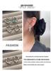 Boucles d'oreilles puces demi-cerceau avec pierres précieuses colorées - Design métal bambou, Bijoux de tempérament mode haut de gamme.