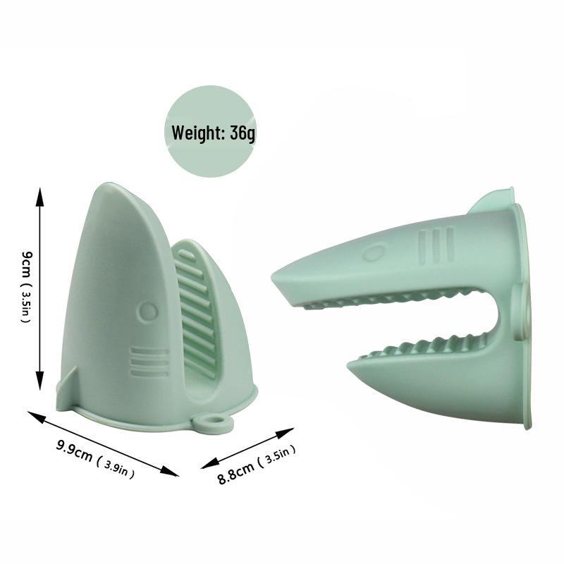 Heat-Resistant Non-Slip Silicone Oven Gloves & Bowl Clip