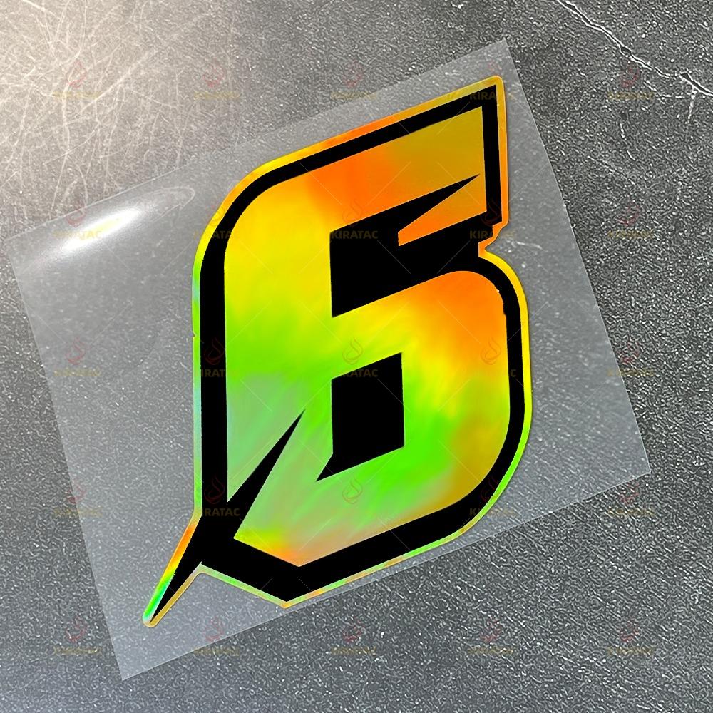 1 Stück Goldene Zahl Motorradaufkleber Wasserdicht für Motorradhelm Windschutzscheibe Kraftstofftank Auto Kofferraum Roller Universal Vinyl Aufkleber