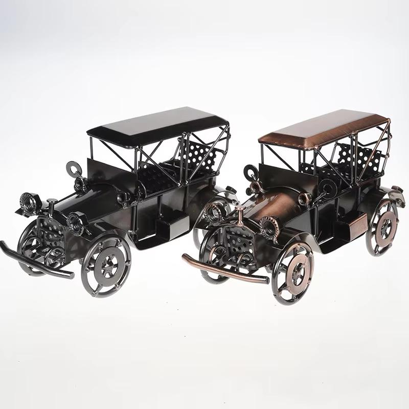 Antique Vintage Cars Model Industrial Design Decoration Creative Crafts Iron Retro Car Models For Home Decoration