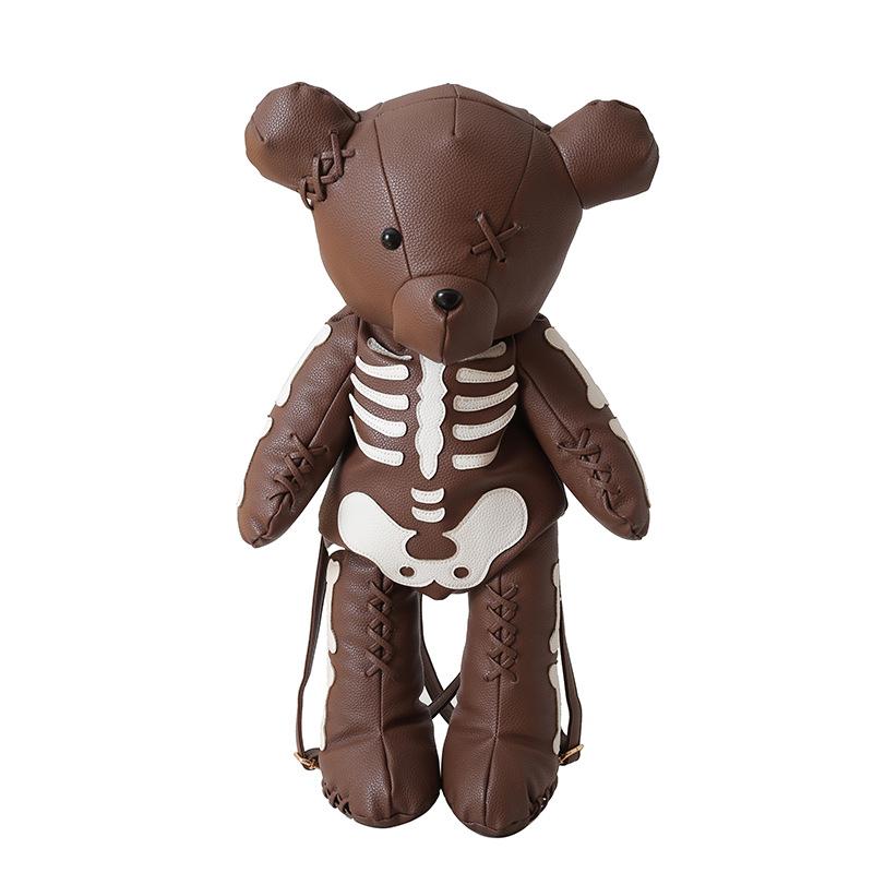 Internet Celebrity Cute Bear Backpack 2025 New Korean Version of Fashion Personality Literary Sweet Girl Travel Backpack