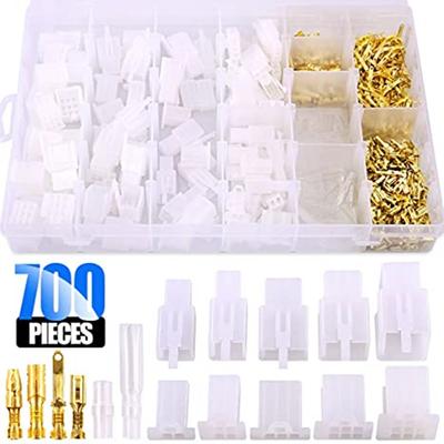 700Pcs 2.8mm Connector Automobile Waterproof Pin Plug Shell Crimping Electrical Connector Terminal Classification Kit For Car
