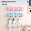 New 1Pcs Charging Cables And Data Wires Accessory Desktop Cable Management Clip Simple No-Drill Edge-Mounted Cord Organizer