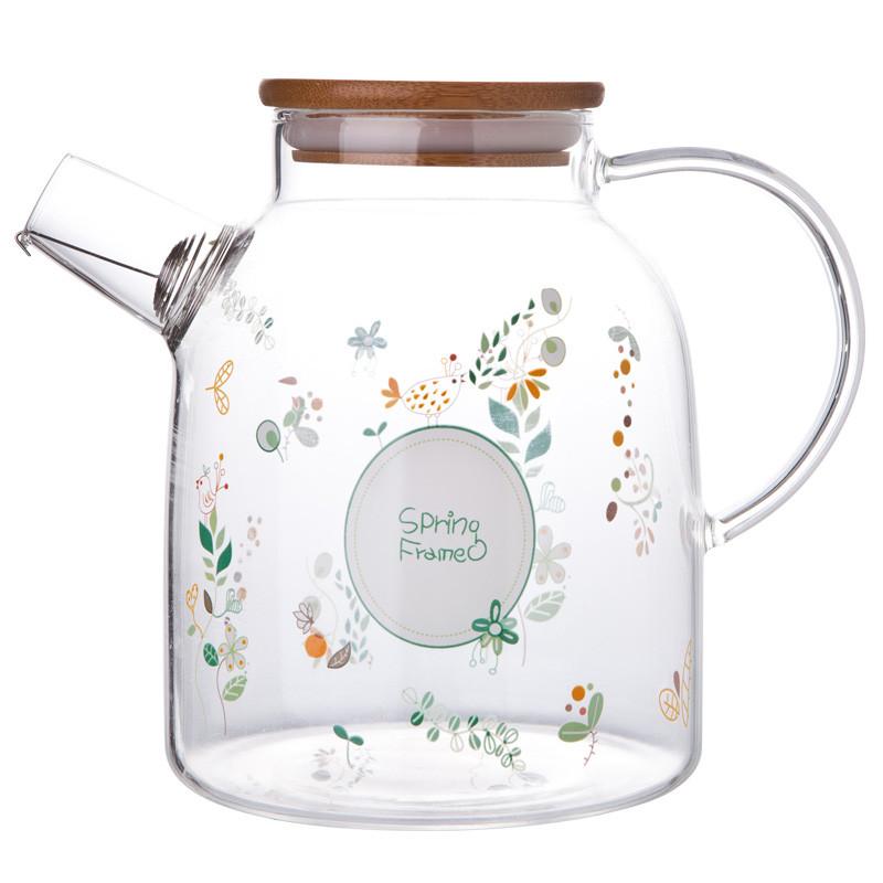 OQHAIR Teiera Cinese In Vetro Resistente Al Calore Da 800