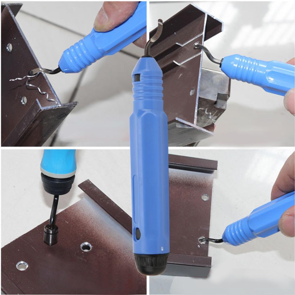 10pcs Blades Deburring Hand Tool Anti-Slip Handle Deburring Tool Kit Burr Remover Wood