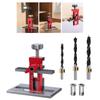 Cabinet Door Installation Positioner Clamp 6/8/10mm Drill Bit Punched Mounting Jig Cabinet Door Installation Auxiliary Tool