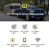 Tire Pressure Monitoring System, Solar Tire Pressure Monitor with 6 Internal Sensors, Ambient Light, Real time Display