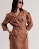 Summer Dress Sandrom 4466 42 L Camel Linen