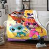 1pc Super Kitties Adventures1 Blanket, Gift, for Men and Women, Soft Blanket, Good for Sofa Bed Couch Travel, Lightweight Flannel Blanket