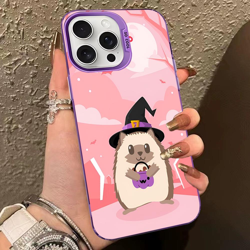

Hedgehog Animal Phone Case For IPhone 16 15 14 13 12 11 Pro Max X XR XSMAX 8 7 Plus Matte Shockproof Back Cover iPhone 16 pro