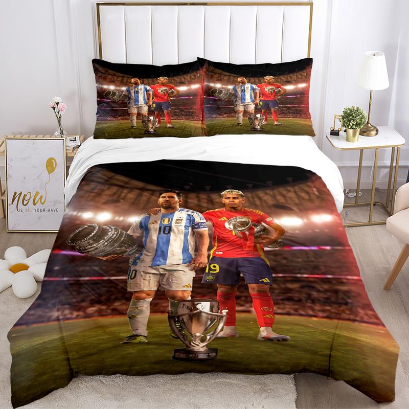 3Pcs Champions Celebration Bedding Sets For All Sizes New 3D Printed Bed Cover Comforter Duvet Cover Pillowcase Bedroom Decoration