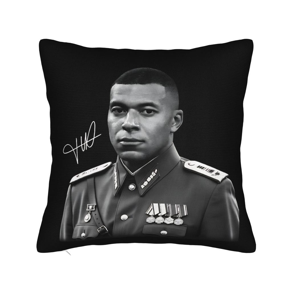 MMbappes Meme Soccer  Square Pillowcases Polyester Sofa  Cushion Cover Creative Home Decoration Throw Pillow Case