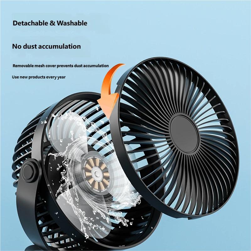 HOMEFISH 6-Inch  Clip Fan Ultra Quiet Brushless Desktop Electric Small Fan Large Wind Power Mini Portable Cross-Border Wholesale