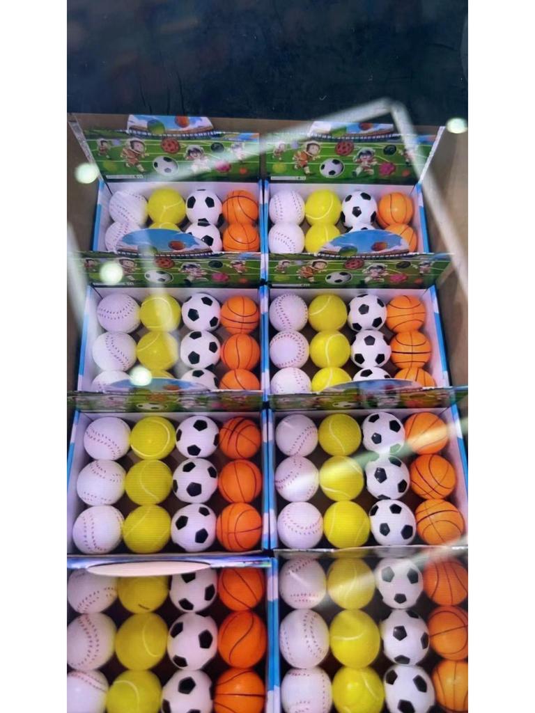 Graffiti Style Stress Relief High-Elastic Bouncy Ball - 60mm Children's Rebound Sports Toy