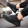 Men Thick Bottom Sneakers Platform Casual High Top Running Shoes Breathable Sock Sport Shoes Fashion Walking Black Footwear Big