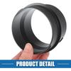 Car Air Ducting Connector Straight Air Heater Duct Joiner Connector Pipe 80mm to 75mm Black