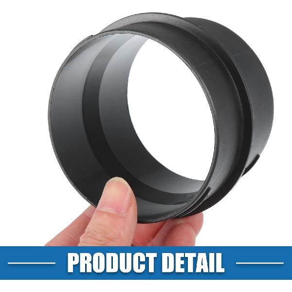 Car Air Ducting Connector Straight Air Heater Duct Joiner Connector Pipe 80mm to 75mm Black