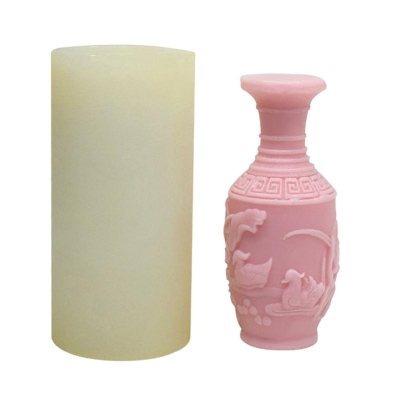 Resin Vase Silicone Mold Flower Vase Resin Casting Mould for Makeup Brush Pen Holder Decorative Vases Ornaments Mold 1