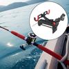 Double Pole Boat Fishing Rods Holder Sea Fishing Stand Foldable Fishing Pole Bracket 90 Degree Adjustable Fishing Pole Support