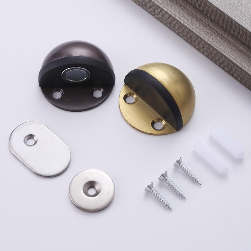 Halbkreisförmiger, geräuschloser Anti-Kollisions-Türstopper aus Edelstahl für Schlafzimmer/Badezimmer