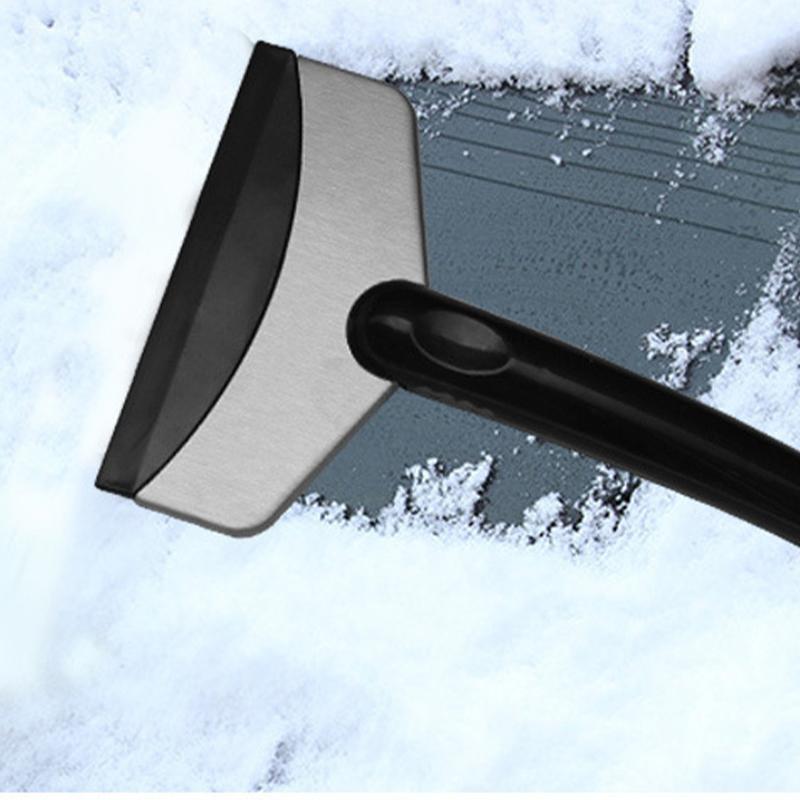 Car Glass Window Defrosting Device Stainless Steel Snow Shovel Snowscraper Snow Shoveling and Ice Clearing Tool Car Snow Brush
