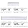 Motion Sensor Night Light Potable 6/10 LED Closet Lights Battery Powered Wireless Cabinet IR Infrared Motion Detector Wall Lamp