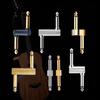 4Pcs Guitar Pedal Effects Patch Connector Coupler Male to Male Offset Plug Adaptor 6.35mm to 6.35mm Adapter Converter