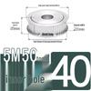 Dual-Sided Flat Timing Pulley: 5M50 Teeth, Width Options 11/16/21/27AF, Bore Size 8-30.