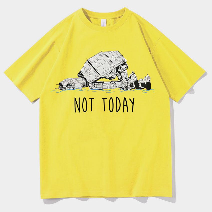 Funny At Walker Not Today T Shrits Unisexs Women Oversized Tee Shirts High Quality Aesthetic Short Sleeves Gothic Clothes Teenagers