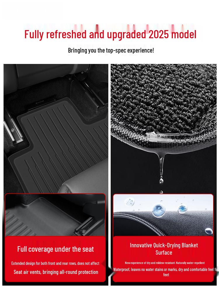 Tesla Model 3/Y Floor & Trunk Mats - TPE Car Accessories