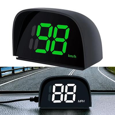 Auto Head-Up HD Display GPS Tacho Geschwindigkeit KMH Digitaler HUD Windschutzscheibenprojektor für alle Autos Autoelektronik Zubehör