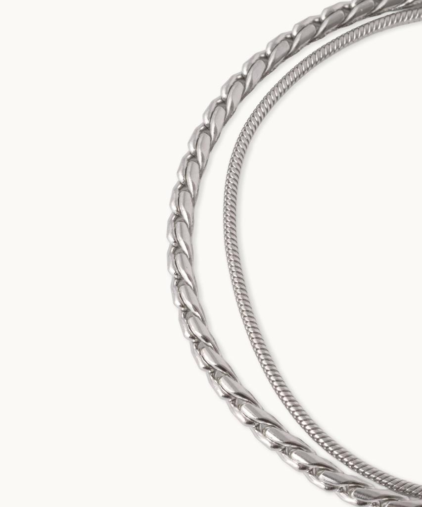 Blayer Reserve Layered Chain Bracelet [Silver]