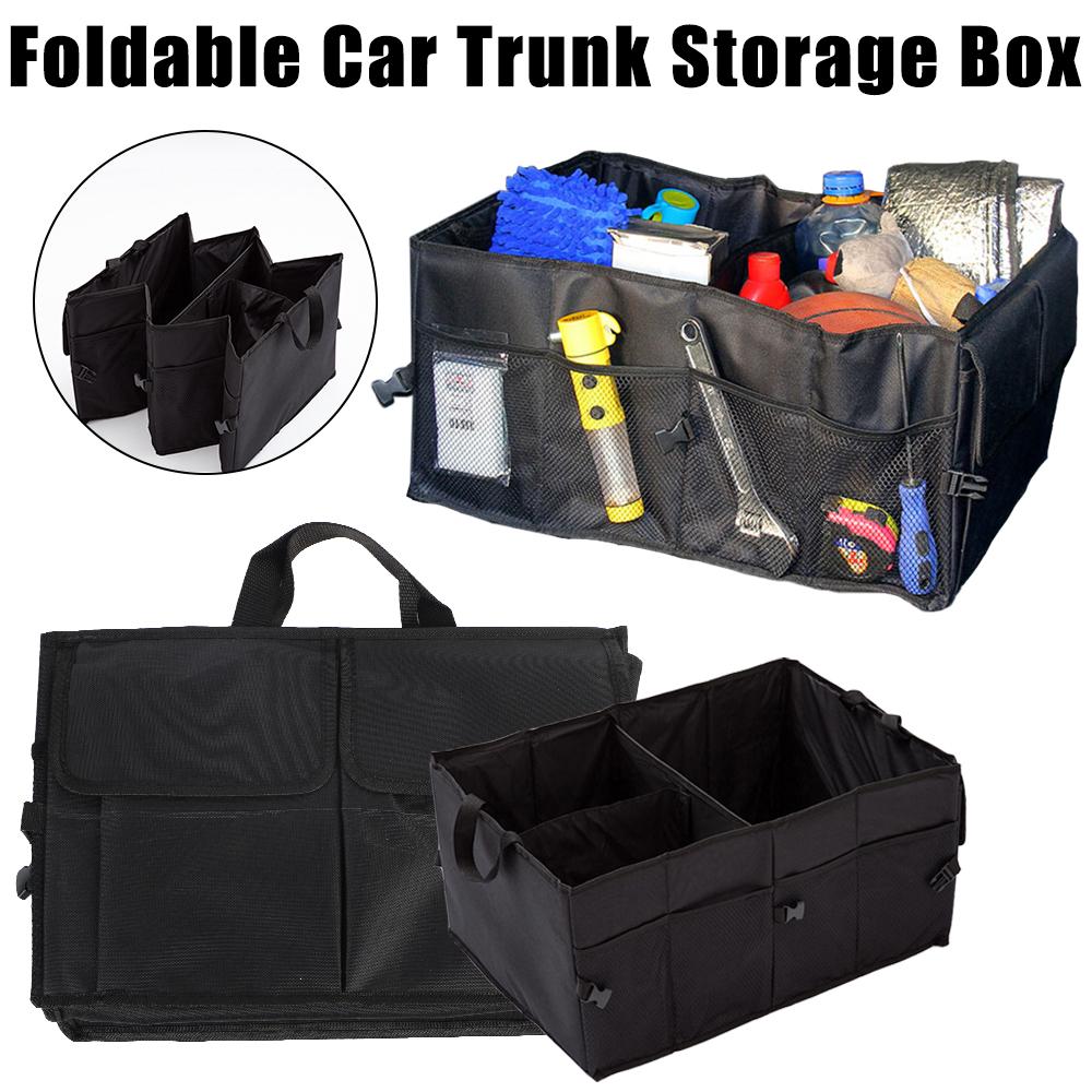 Car Trunk Organize Collapsible Super Durable Car Storage Box Cargo Storage Tool For Auto Trucks SUV Trunk Box