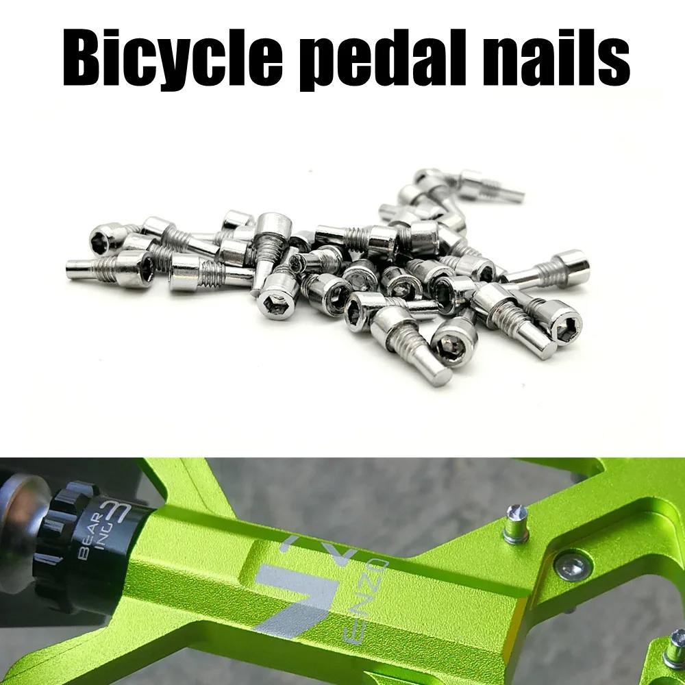36pcs/lot M4 Bicycle Pedal Anti-Skid Bolt For MTB Mountain Bike Pedals Screwpin Fixed Stud Screw Pin Parts