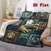 Crab Variations Art 2D Flat Pattern Flannel Blanket, High quality All Seasons, Home Decor, Warmth and Comfort, Perfect for Christmas Gifts.